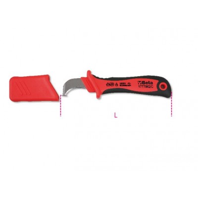 NOŽ ZA SKIDANJE KABELSKE IZOLACIJE, IZOLIRAN 1000V, 177MQ/C